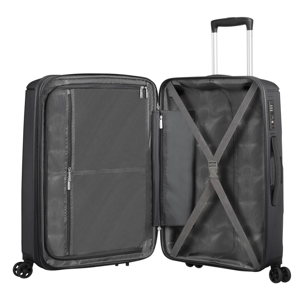 Mala De Viagem American Tourister Sunside Preto Tamanho M Samsonite