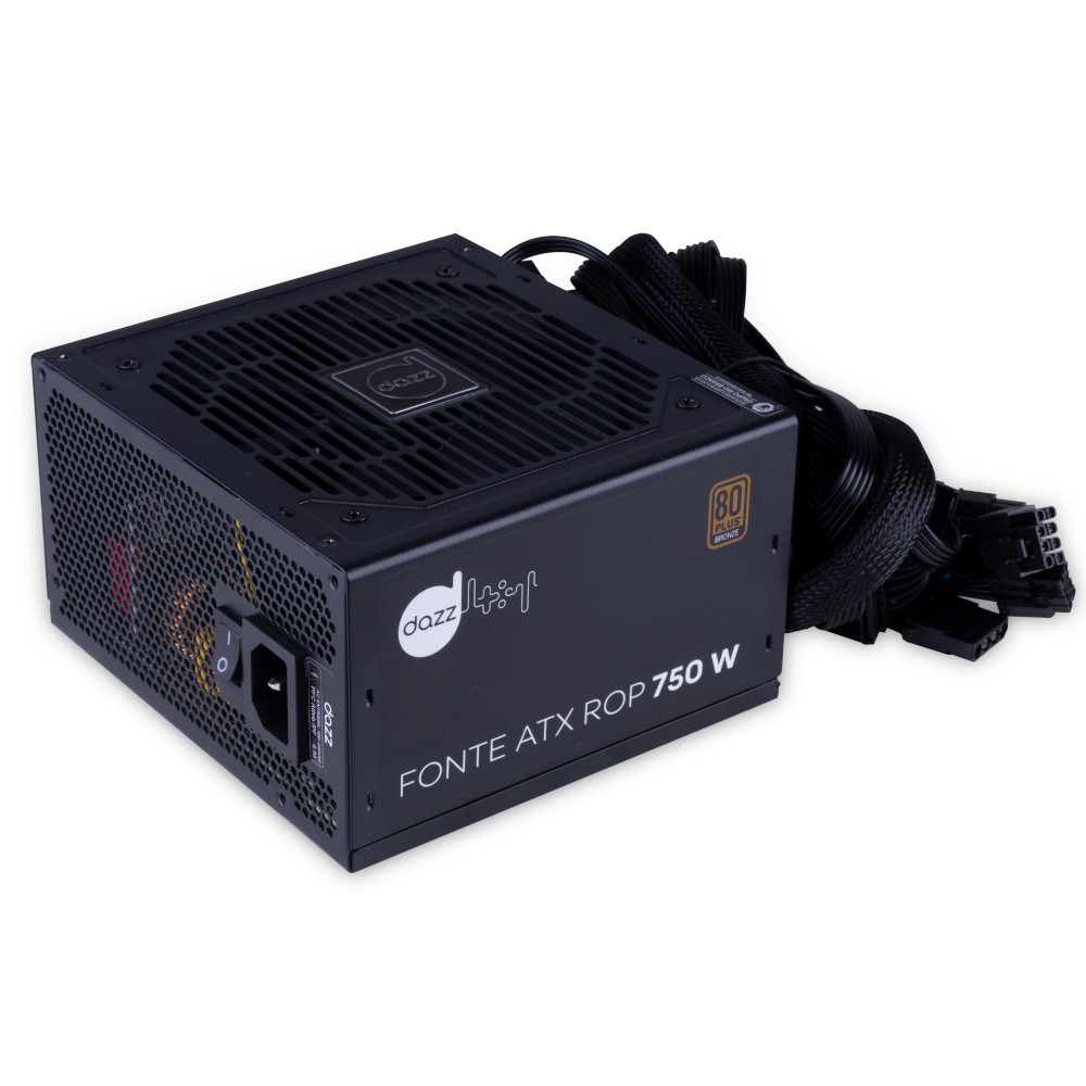 Fonte PC 750W ROP 80 Plus Bronze PFC Ativo Bivolt automática 63000003