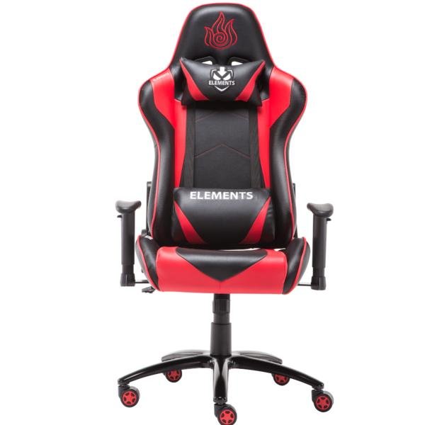 Cadeira Gamer Veda Ignis vermelha/preta, Modelo 63548, ELEMENTS