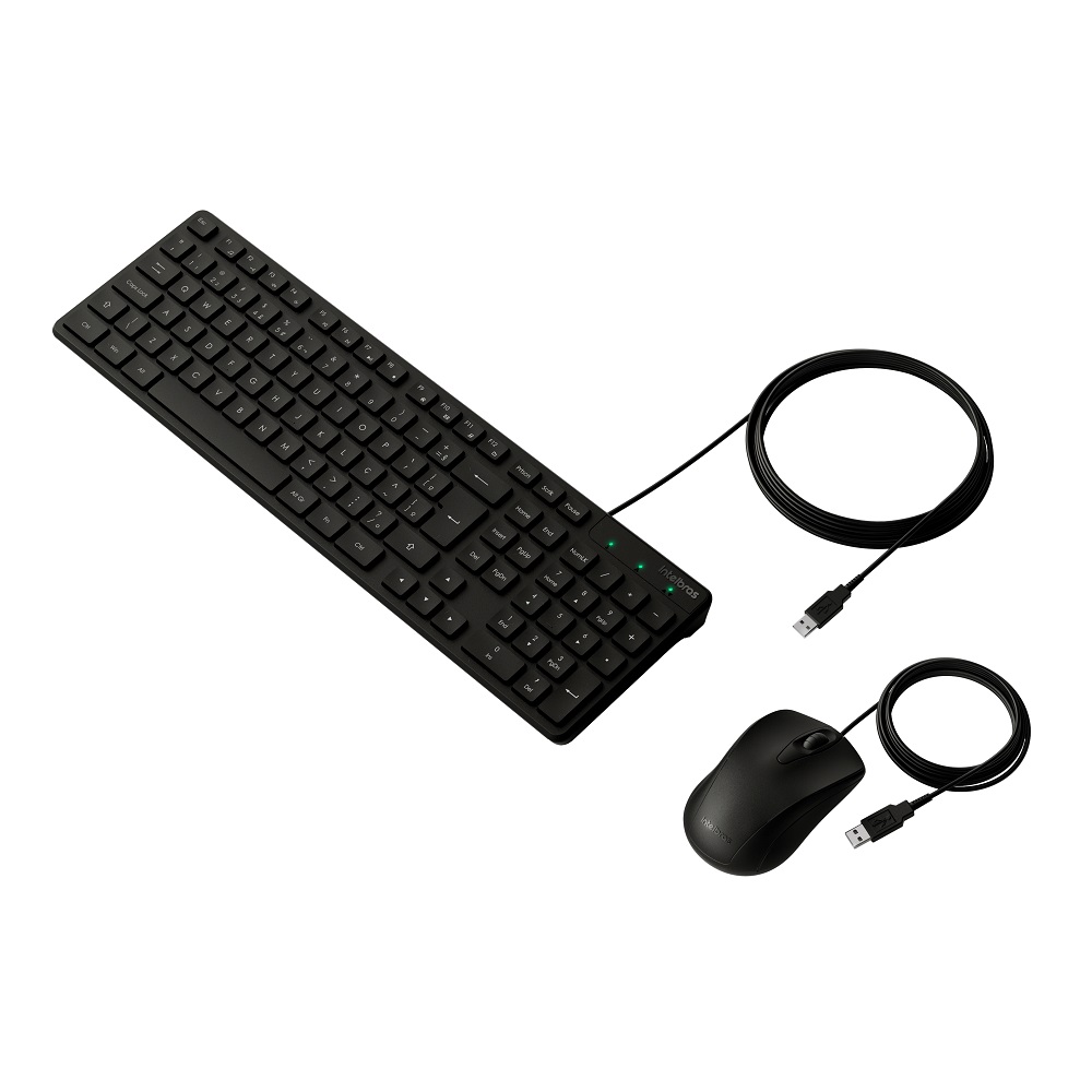 Teclado e Mouse com Fio CCI20, Preto, Layout ABNT2, 4294100, INTELBRAS